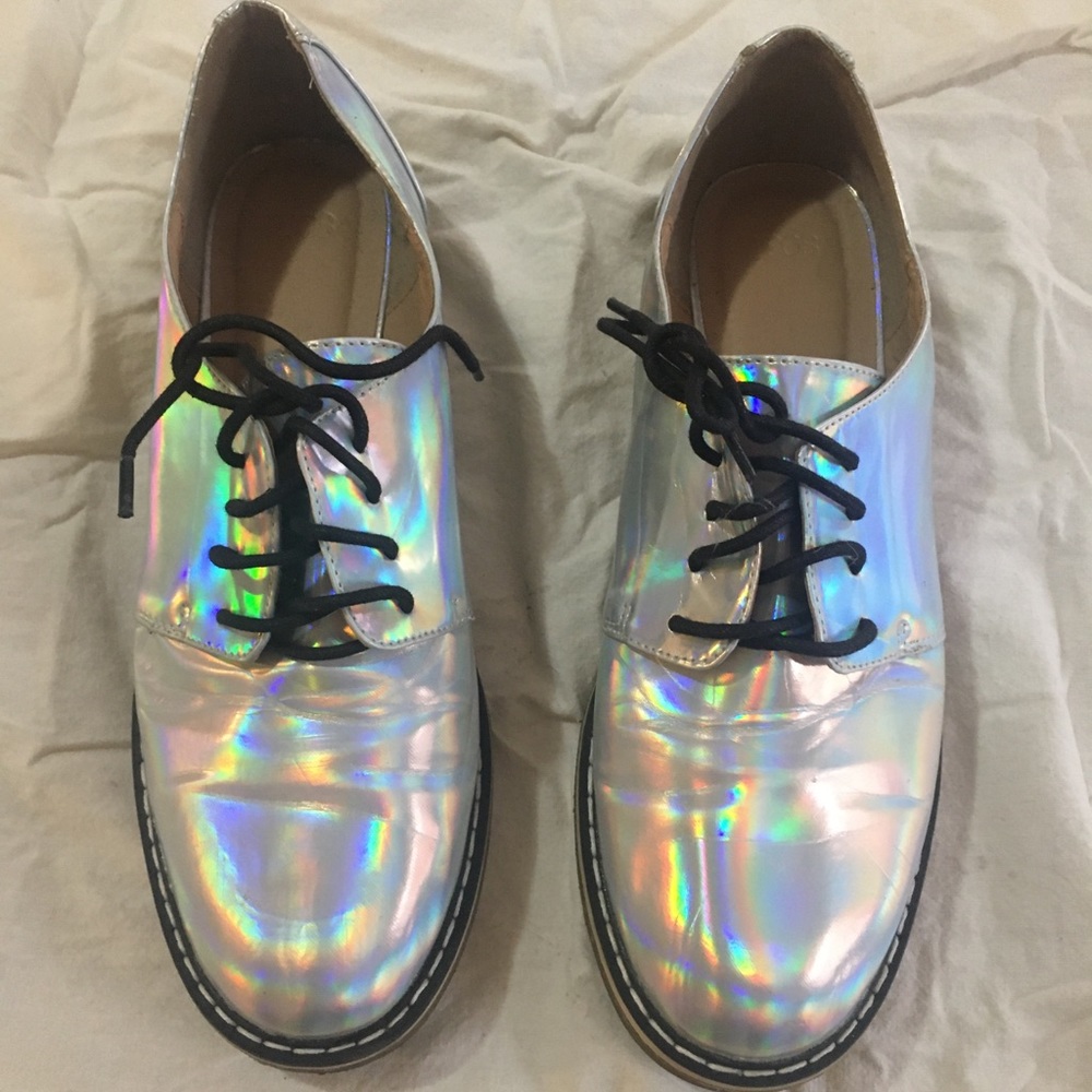 ASOS iridescent shoes
